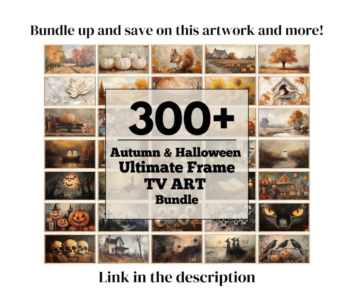 Pumpkin Fall Nature Art, Rustic Impressionist Art Print - Image 2