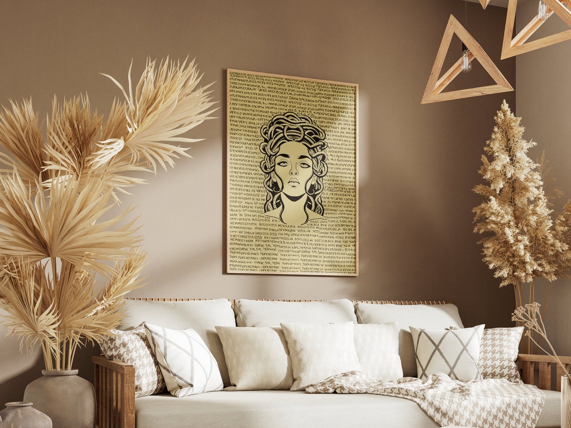Retro Feminism Wall Art Feminism Poster Feminism Art Print Vintage Art Print Vintage Feminism Poster Medusa Poster Medusa Print - Image 4