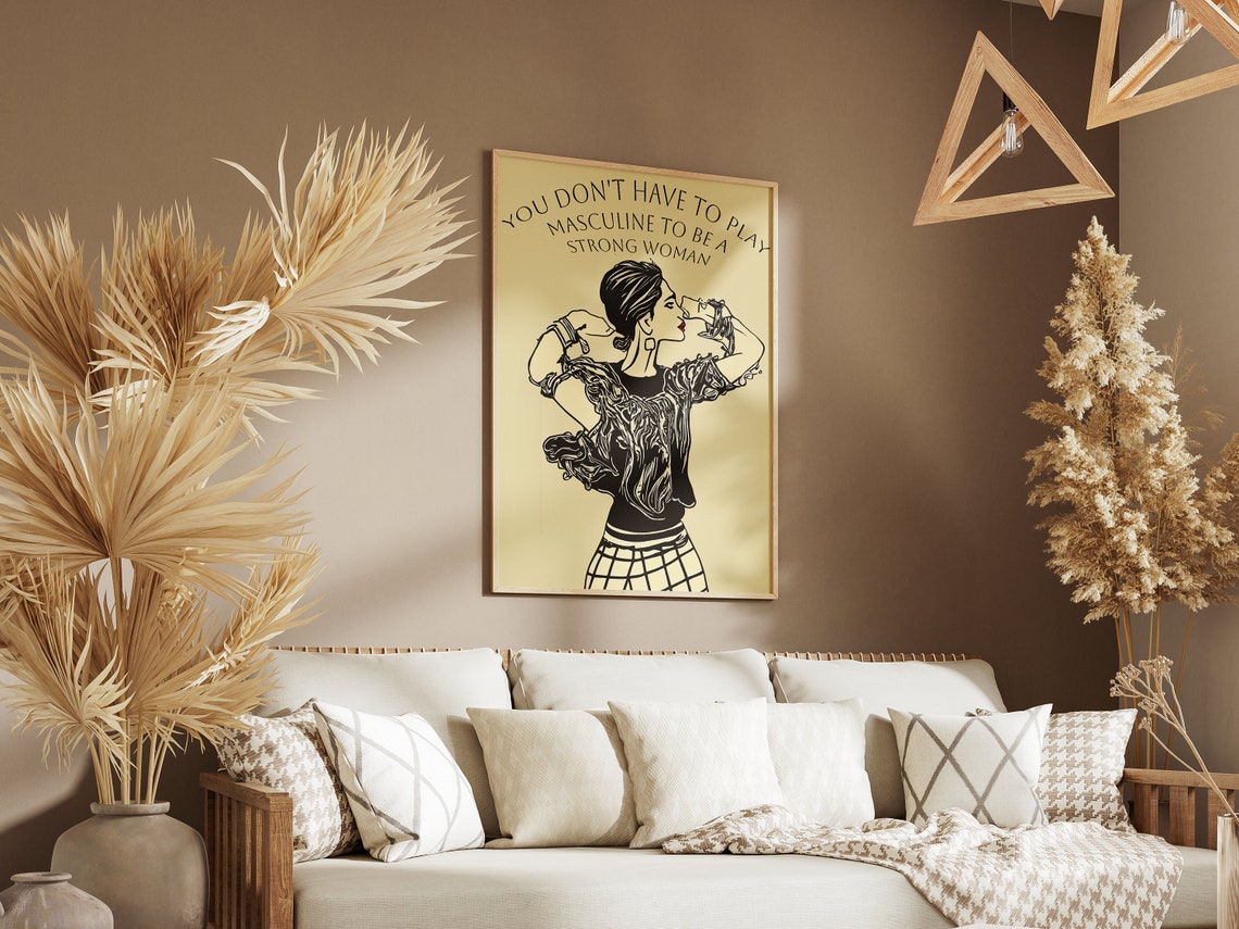 Retro Feminism Wall Art Feminism Poster Feminism Art Print Vintage Art Print Vintage Feminism Poster Feminism Quote Print Quote Poster - Image 4