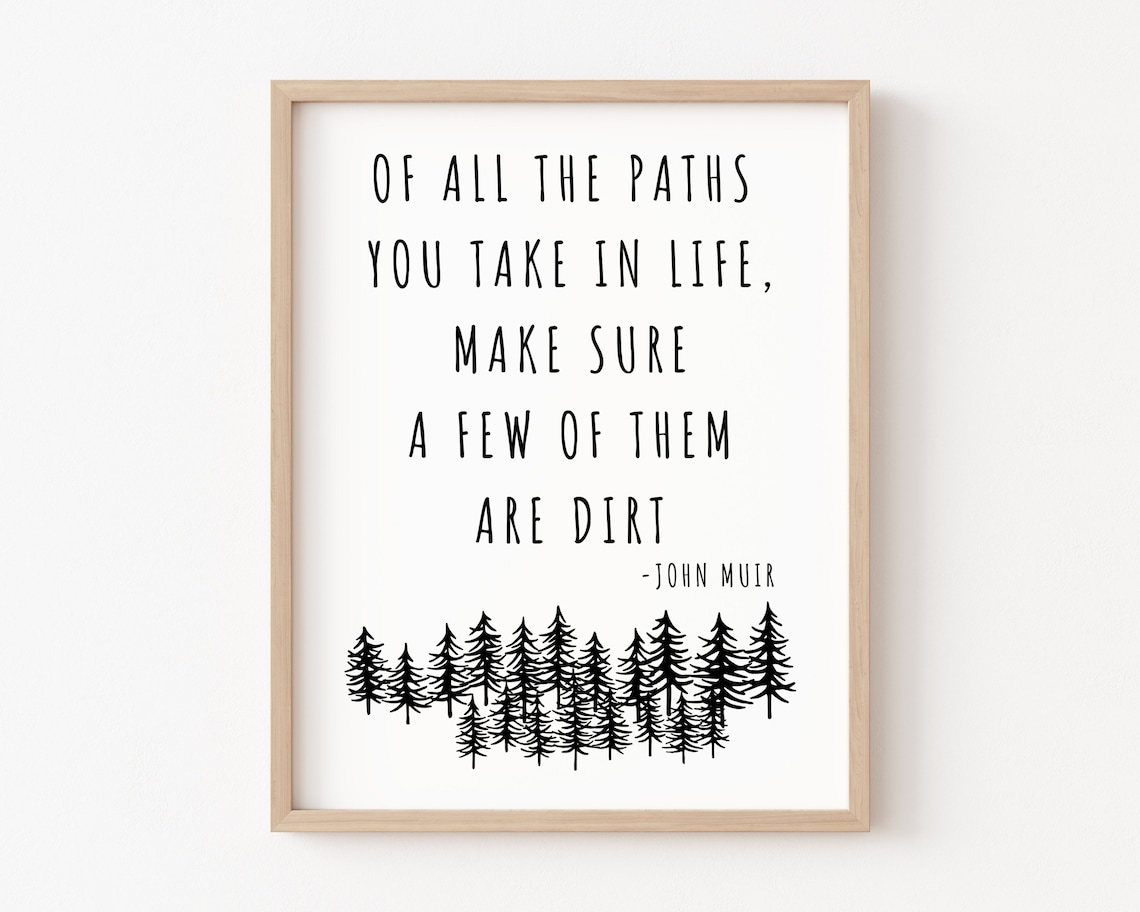 John Muir Quote Motivational Wall Art, Office Decor - Image 3