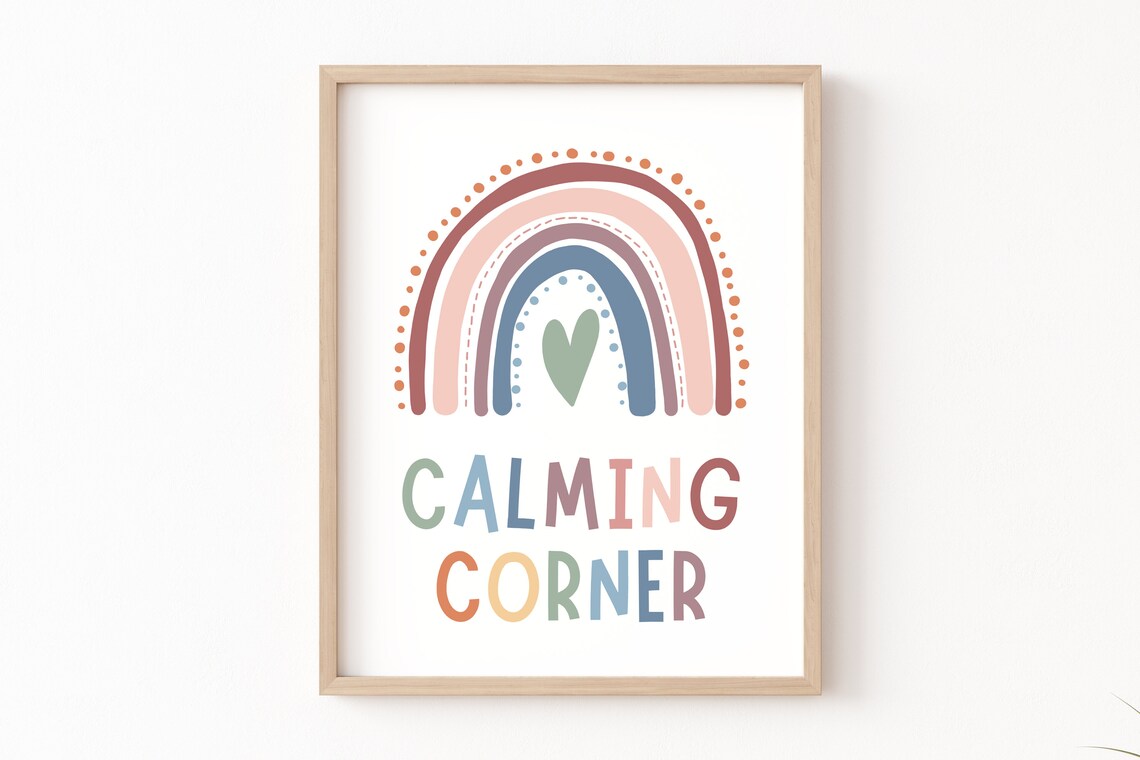 Calming Corner Sign Boho Classroom Decor Art Print - Image 4