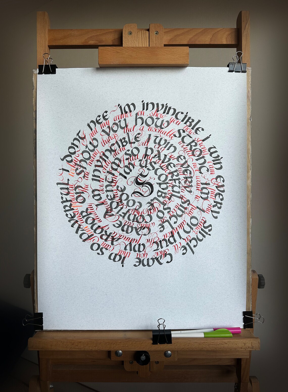 Handcrafted Calligraphy Paintings, European Scripts - Image 2