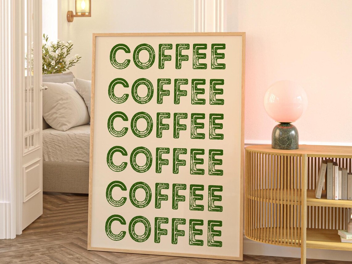 Retro Coffee Print, Coffee Bar Decor - Image 2