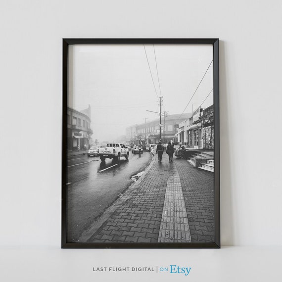 Addis Ababa Cityscape Poster, Ethiopia Travel Poster