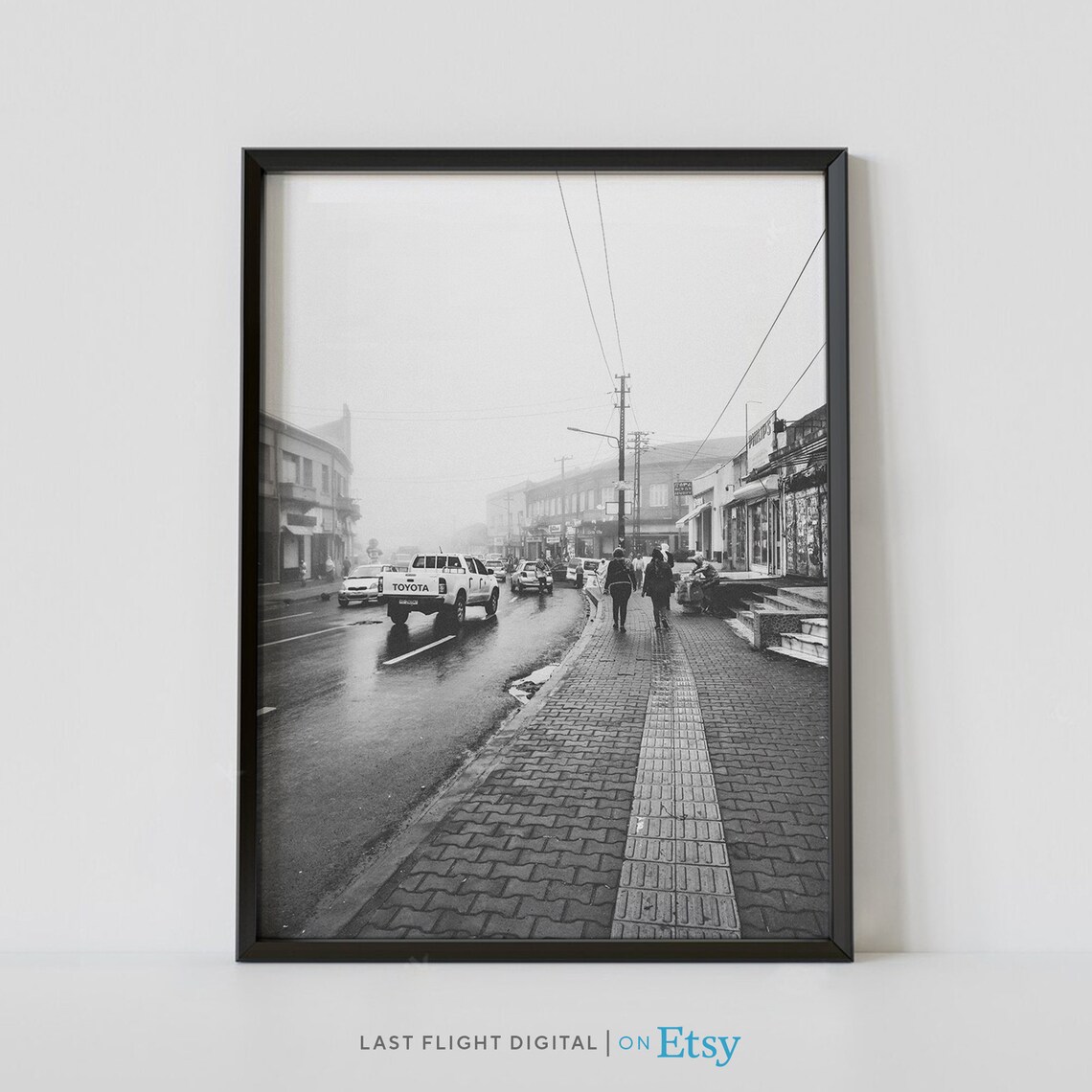 Addis Ababa Cityscape Poster, Ethiopia Travel Poster