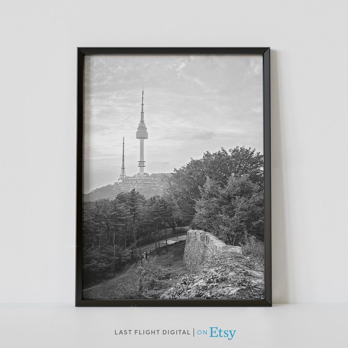 Seoul Poster, Namsan Seoul Tower Travel Poster