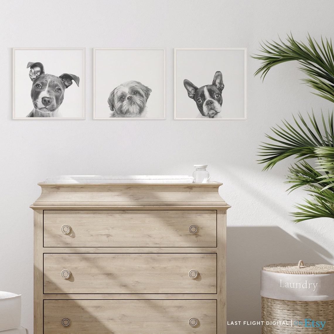 Dog Print Shih Tzu Dog Poster Puppy Print Puppy Poster Kids Room Black White Photo Nursery Shih Tzu Print Shih Tzu Poster - Image 4