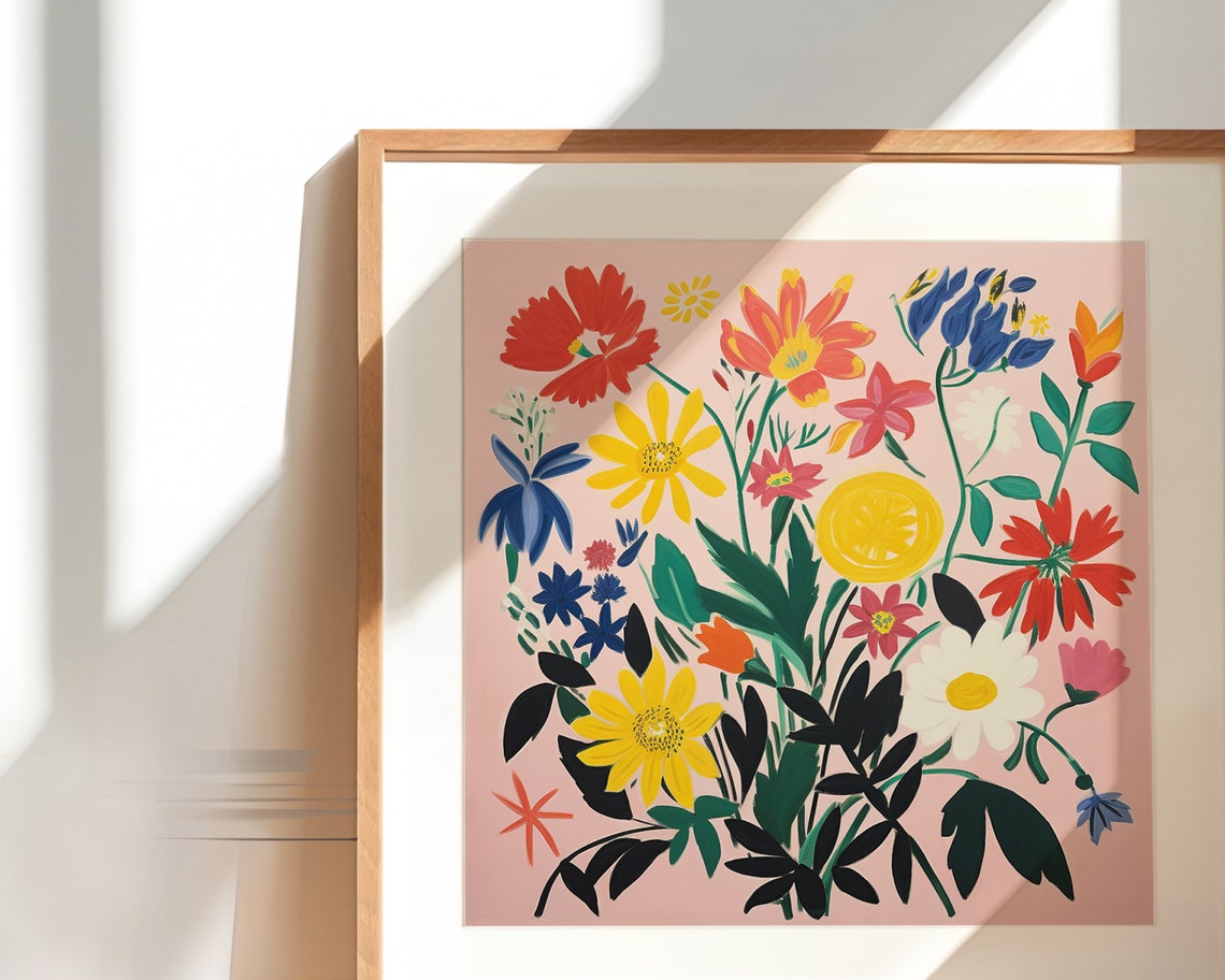 Wildflowers Vintage Floral Art Print - Image 2