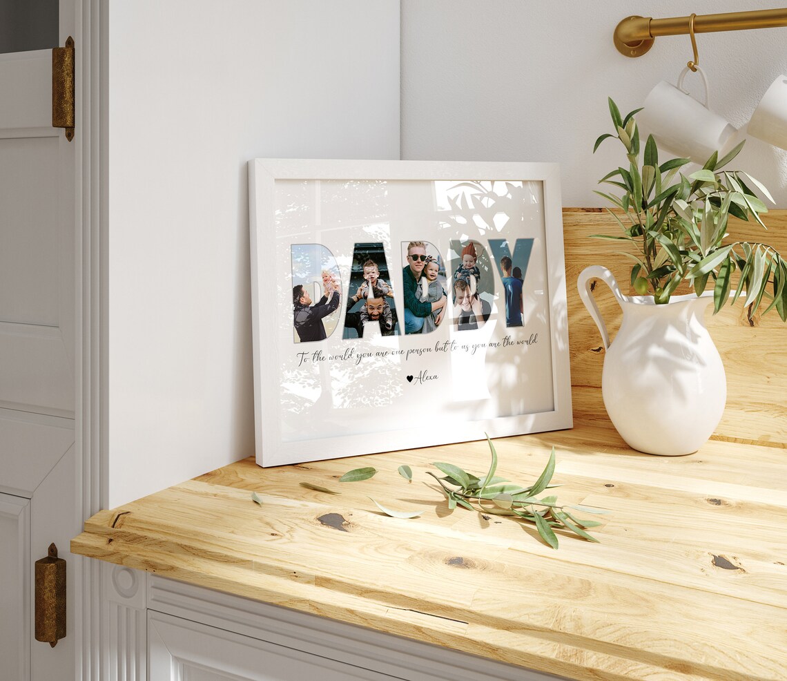 Daddy Photo Collage, Personalized Father's Gift - Image 2