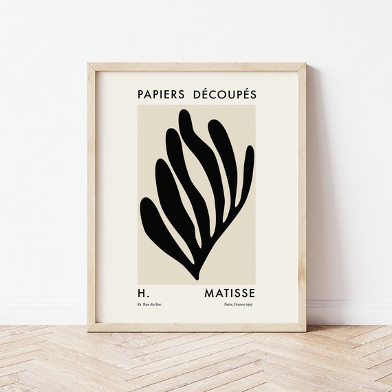 Matisse Exhibition Print Art Paper Cut Outs French Abstract Art Cute Trendy Wall Art