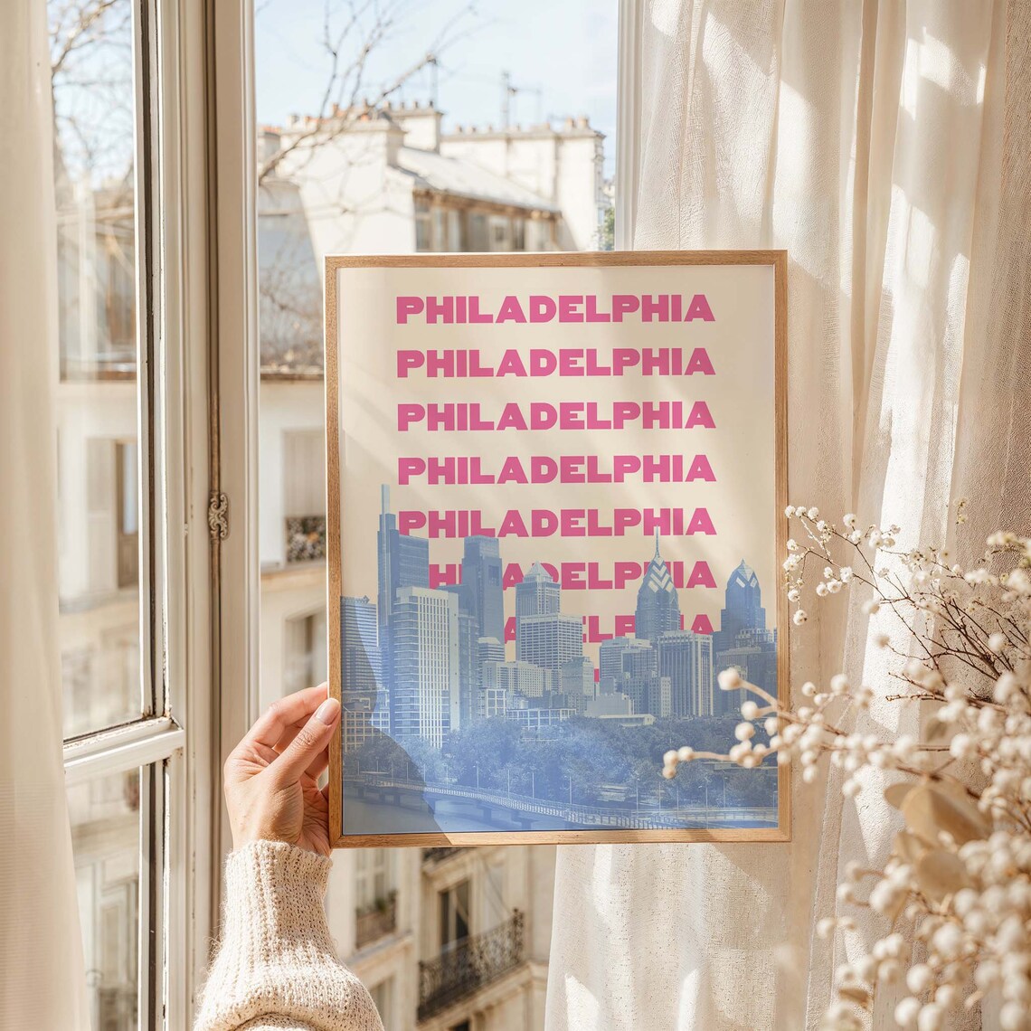 Philadelphia Travel Print Art, Trendy Wall Art - Image 7