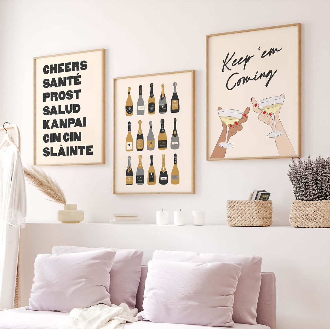 New Years Eve Gallery Wall Art 10 Printables Black And Gold New Years Prints Cute Holiday Wall Decorations - Image 2
