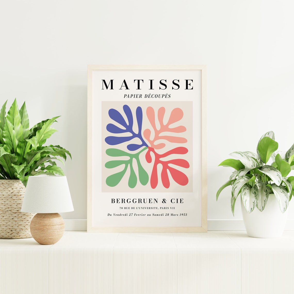 Matisse Papier Decoupes 1953 Paris Exhibition Abstract Art Poster - Image 3