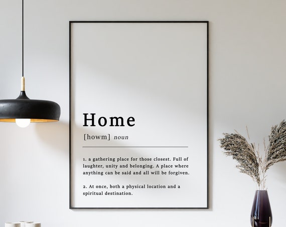 Definition Of Home Quote Poster Print Home Poster Home Decor Housewarming Gift Comedy Print Wall Art Decor Typography A1a2a3a4