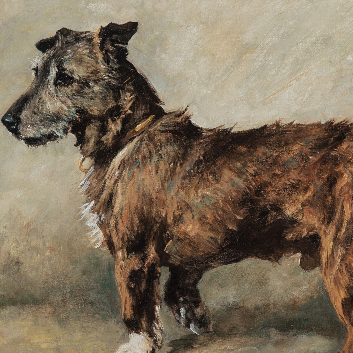 Vintage Dog Portrait Art Print, Farmhouse Style - Image 2