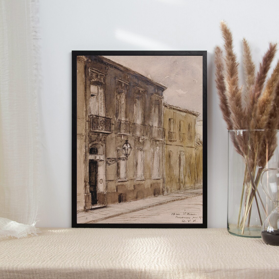 Paris Architecture Vintage Cityscape Art Print - Image 2