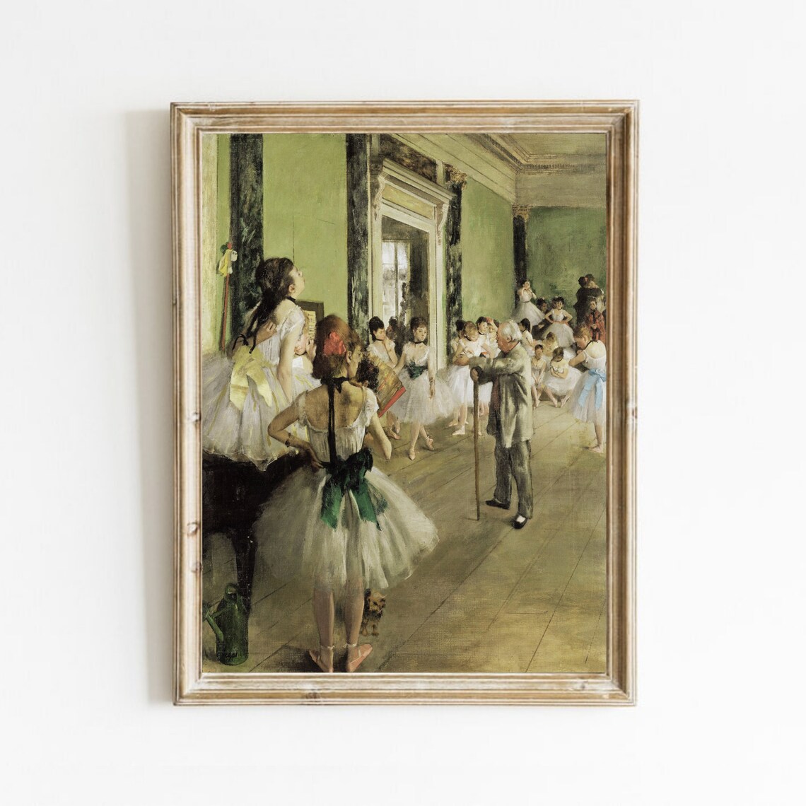 Ballerina Vintage Oil Painting Art Print, Ballet Decor