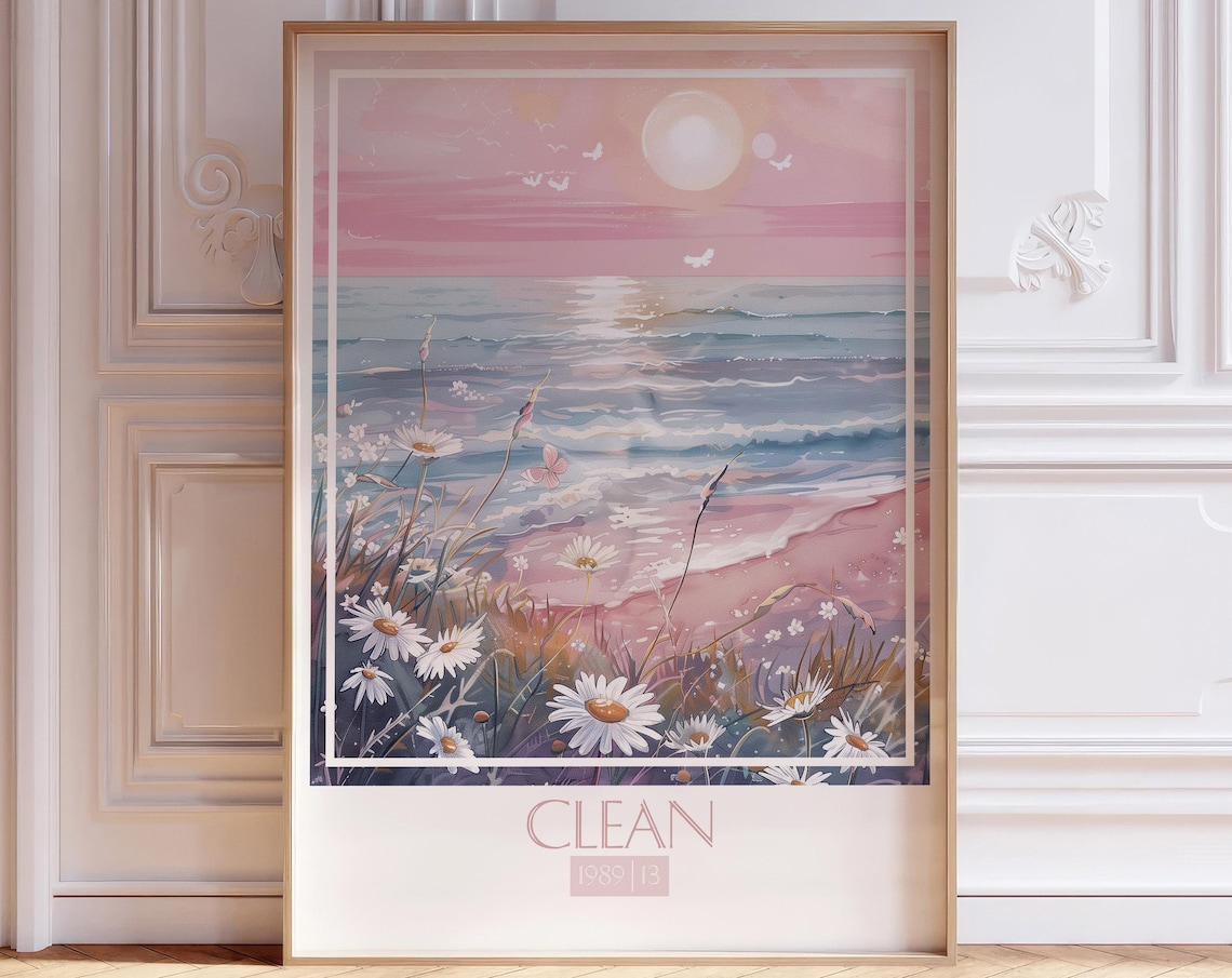Clean Song Watercolor Art Print, Soft Pastel Tones