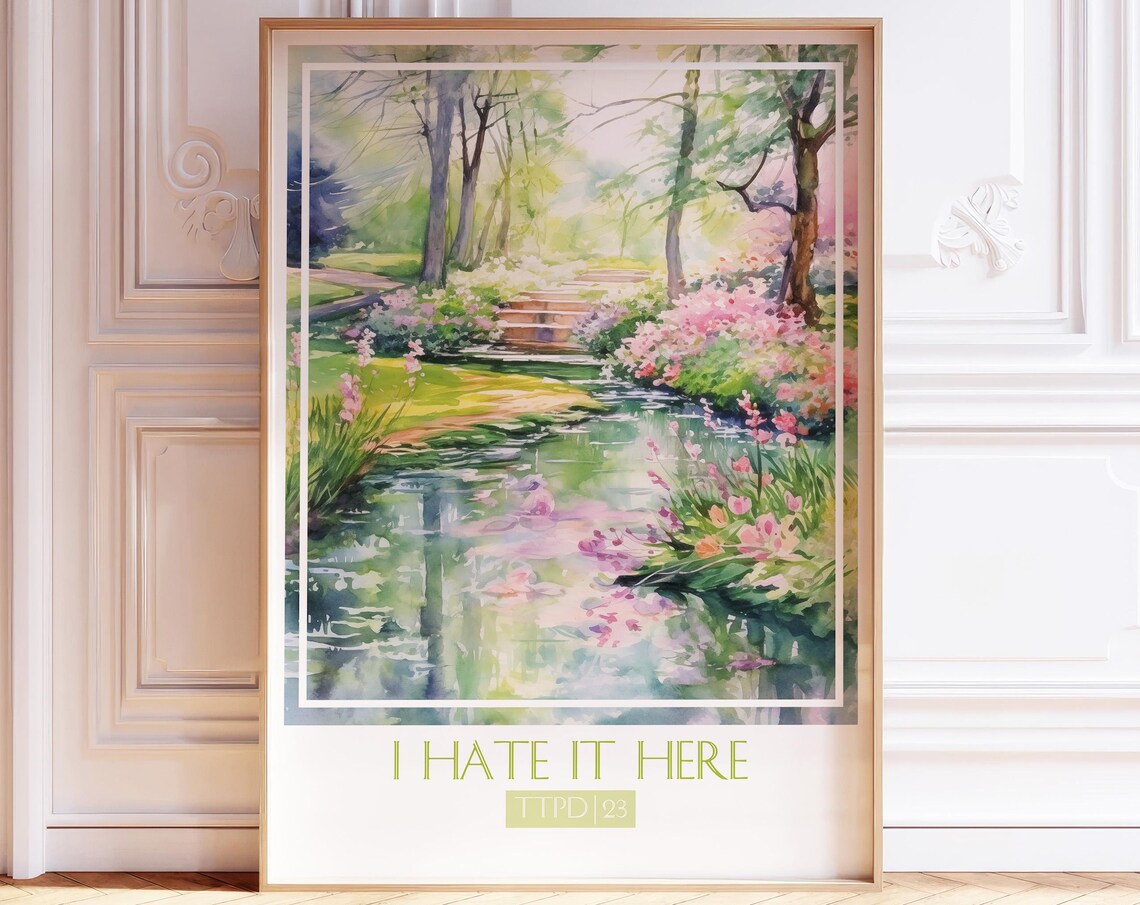 I Hate It Here Song Watercolor Poster Art Print