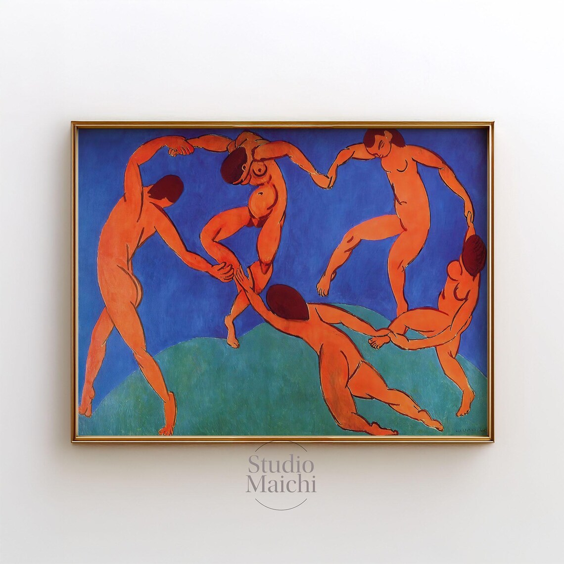Matisse La Danse Red Dancers Blue Circle Iconic Fauvist Poster