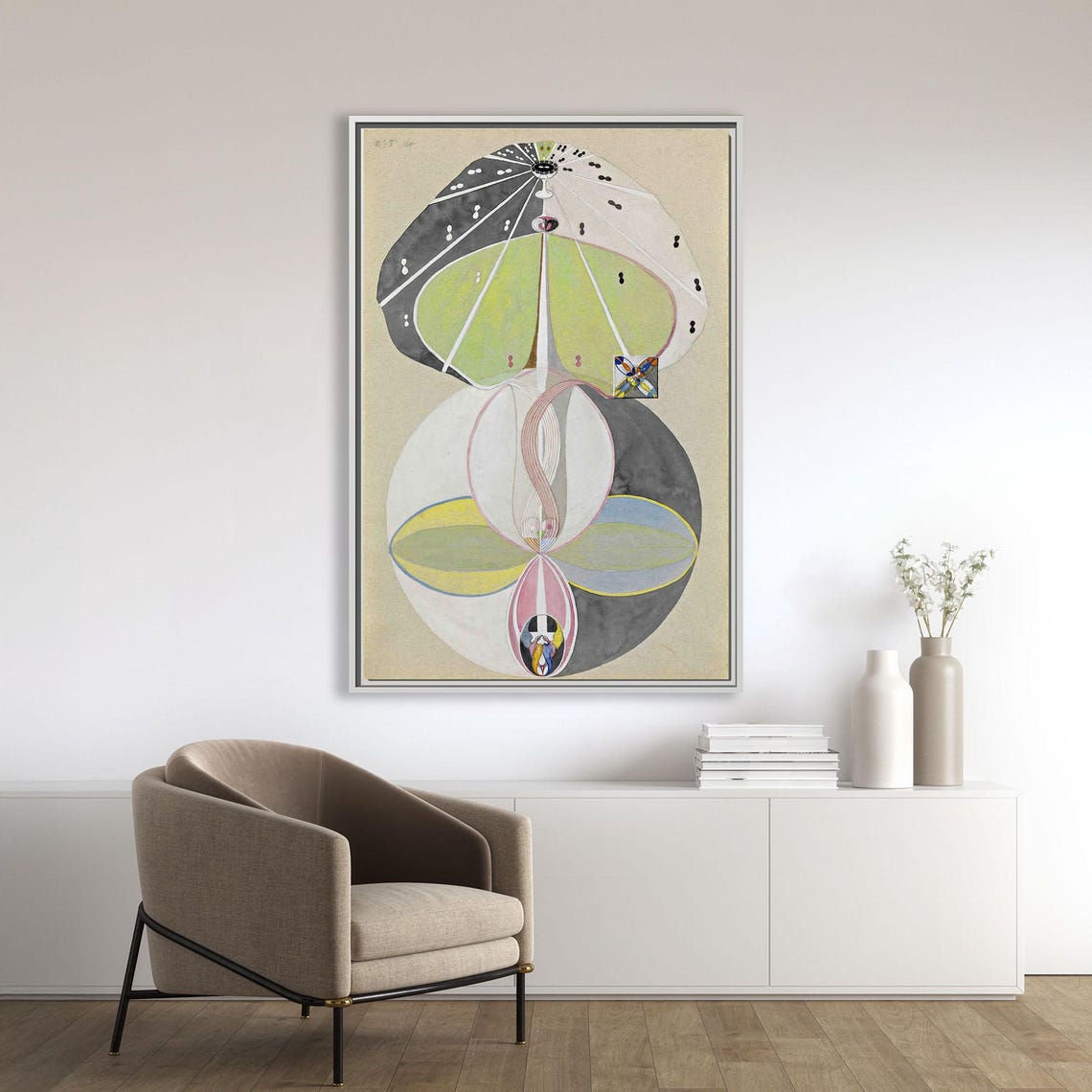 Hilma Af Klint Tree Geometric Abstract Wall Art Modern Poster Colorful Bauhaus Print Minimalist Art Art - Image 2