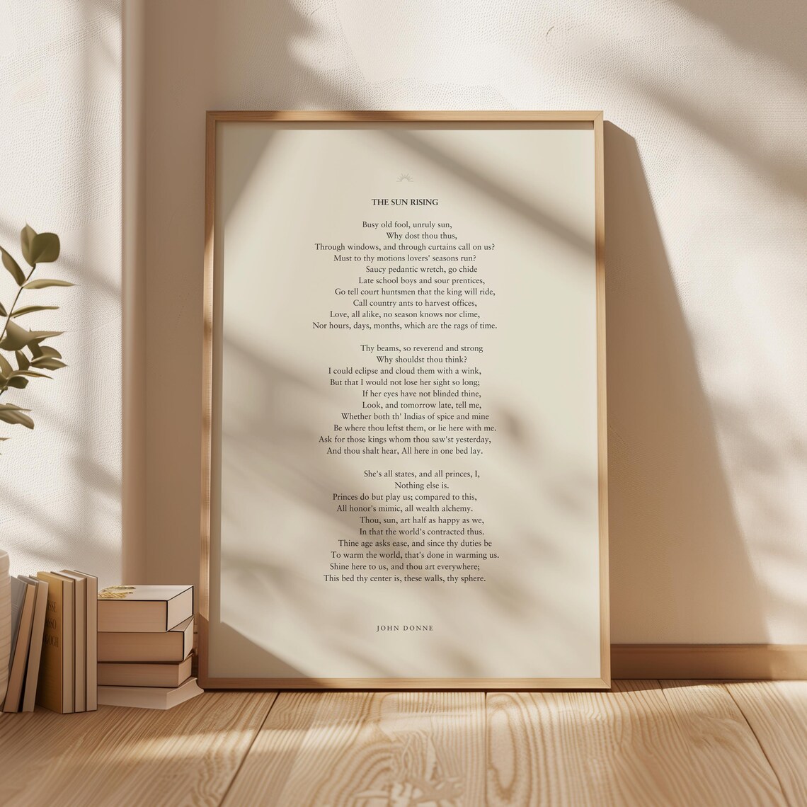 John Donne Poetry Print, Literary Art Poster