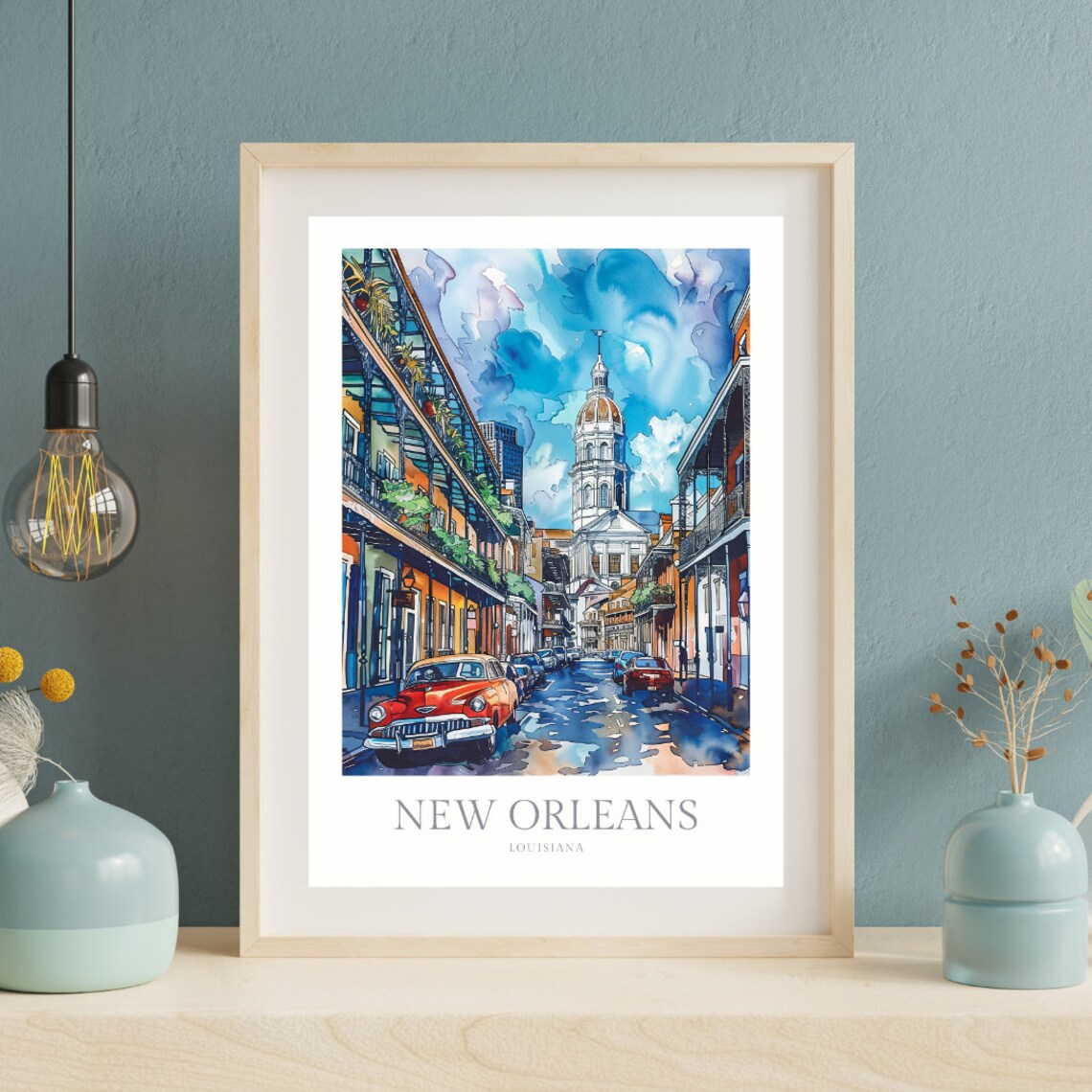 New Orleans Louisiana Poster Art New Orleans Home Decor New Orleans Poster New Orleans Print Louisiana Poster - Image 2