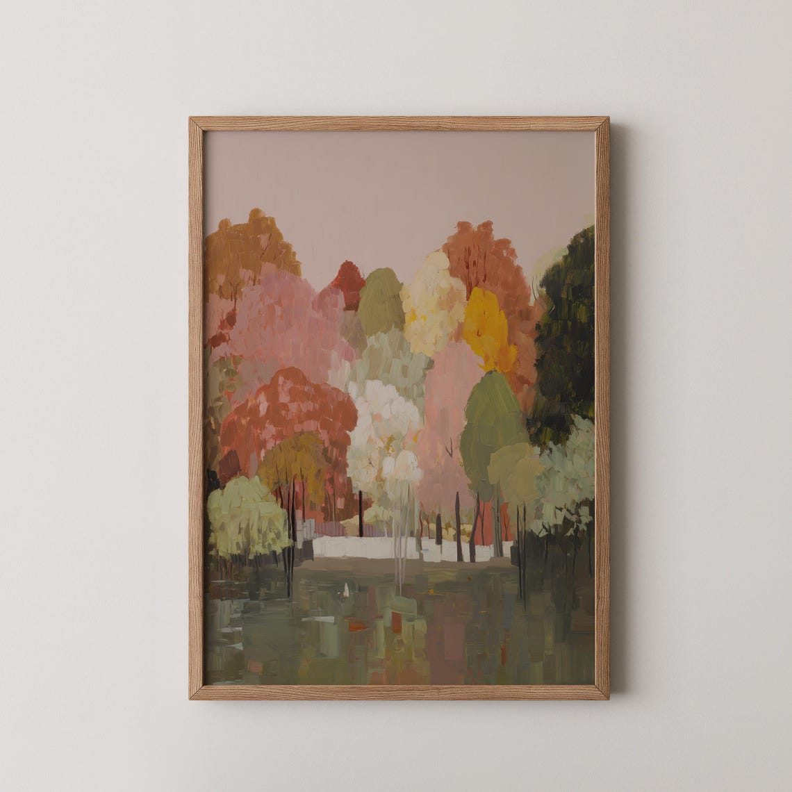 Autumn Trees Wall Art Colorful Fall Foliage Landscape Nature