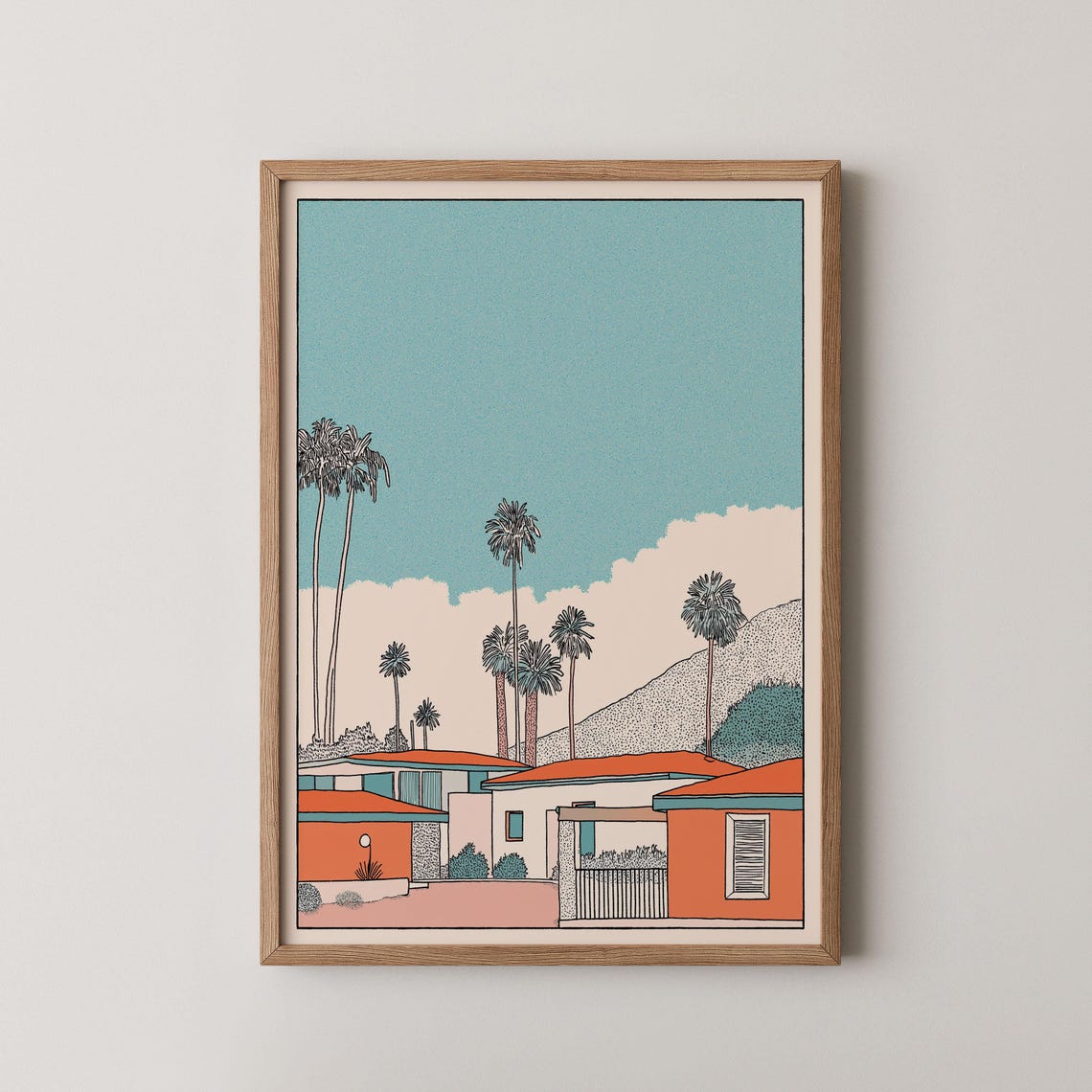 Desert House Print Frank Lloyd Wright Home Decor Gift Wall Art