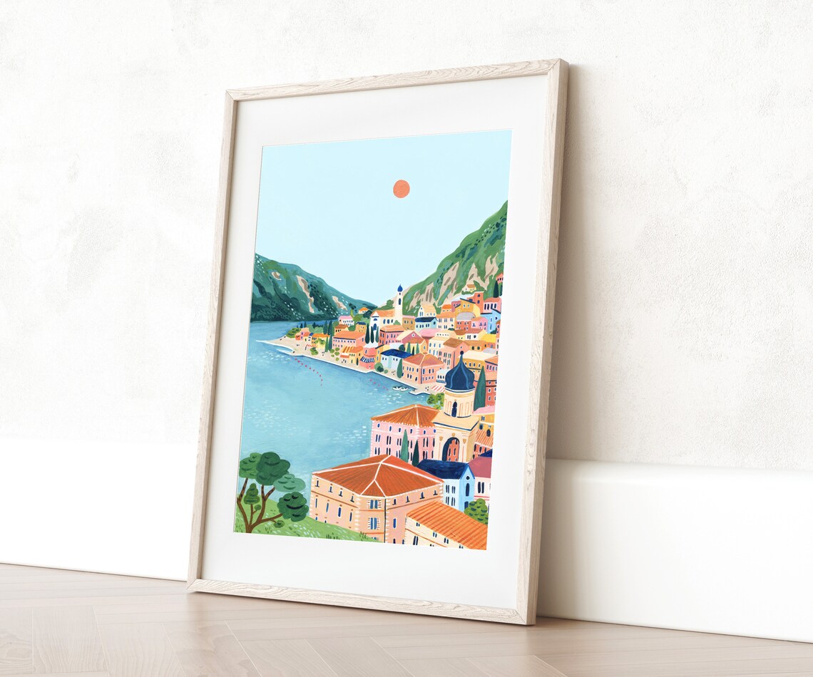 Lake Garda Travel Poster, Northern Italy Travel Print - Image 3