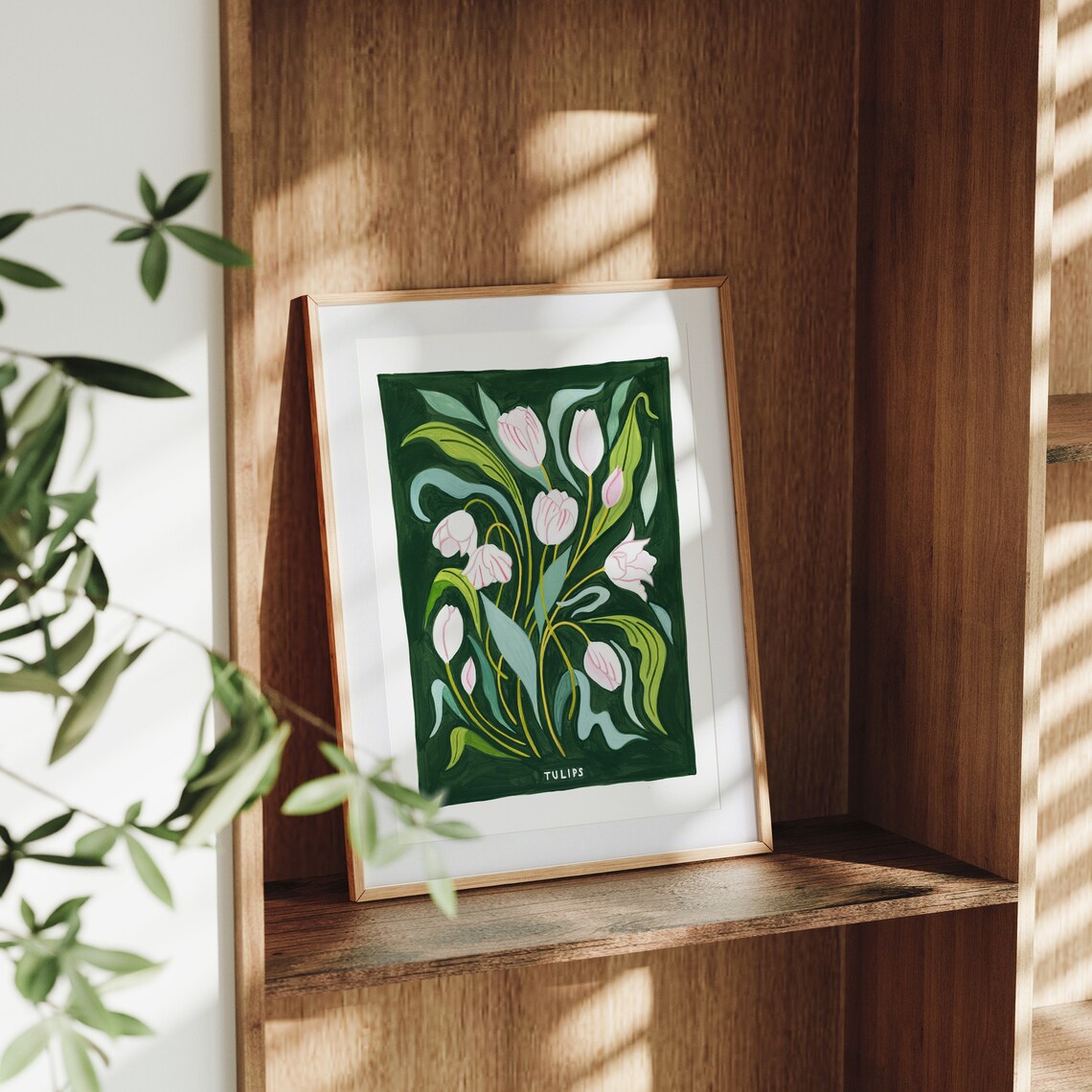Tulip Flower Market Botanical Print, Vintage Amsterdam - Image 2