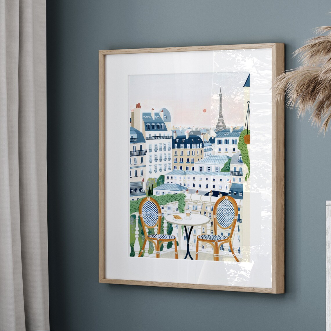 Paris Eiffel Tower Travel Poster, Paris Decor - Image 4
