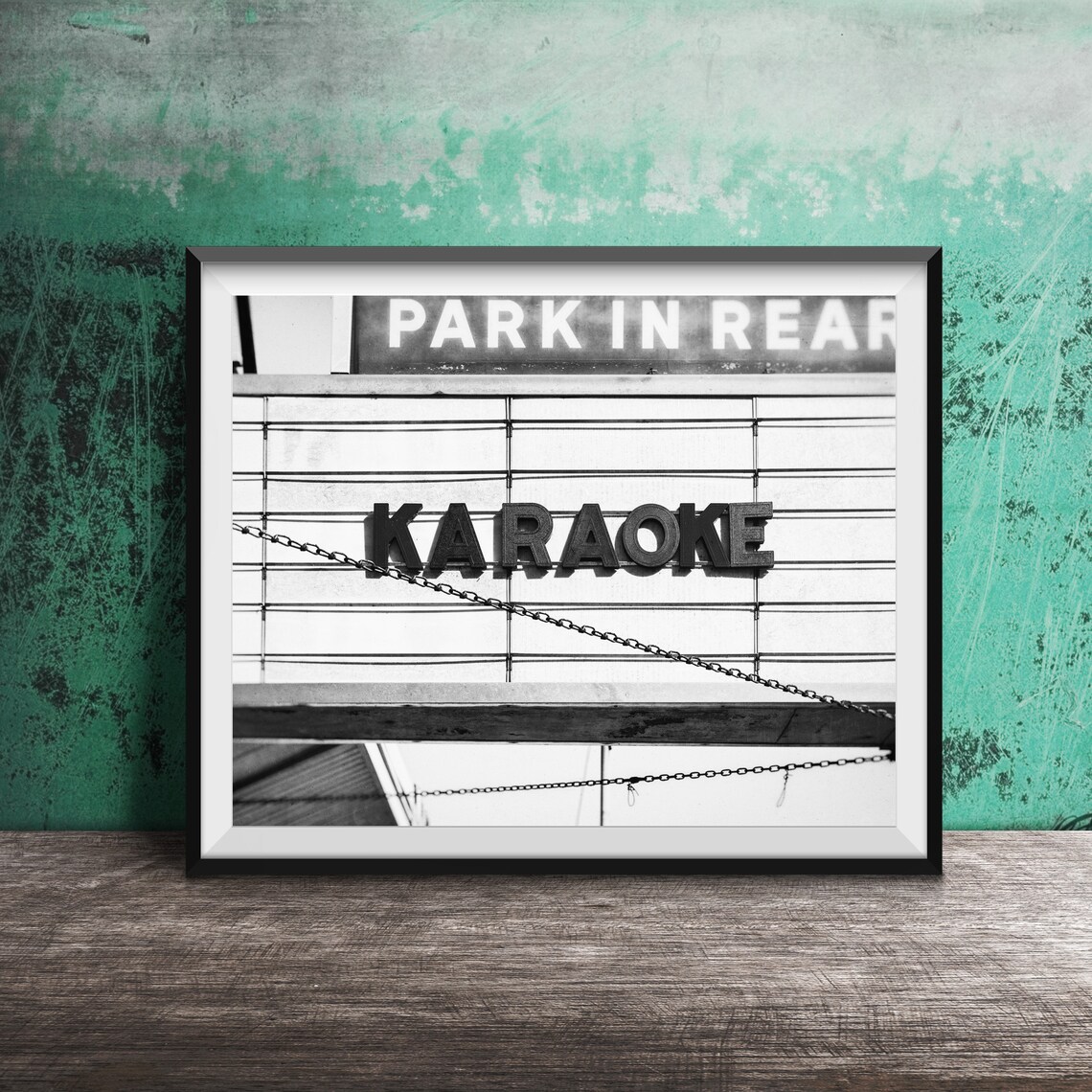 Karaoke Bar Cinema Marquee Sign Urban Nightlife Photo Poster - Image 2