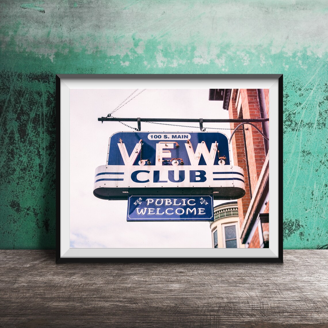 VFW Club Downtown Galena, Galena Illinois Art Print