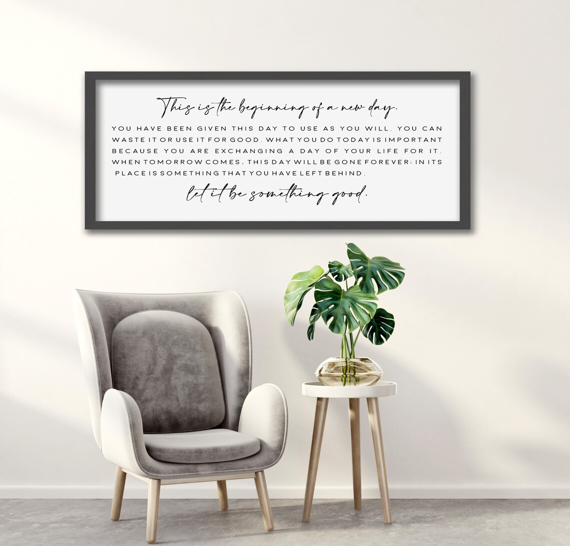 This Is The Beginning Of A New Day Motivational Sign - Image 3