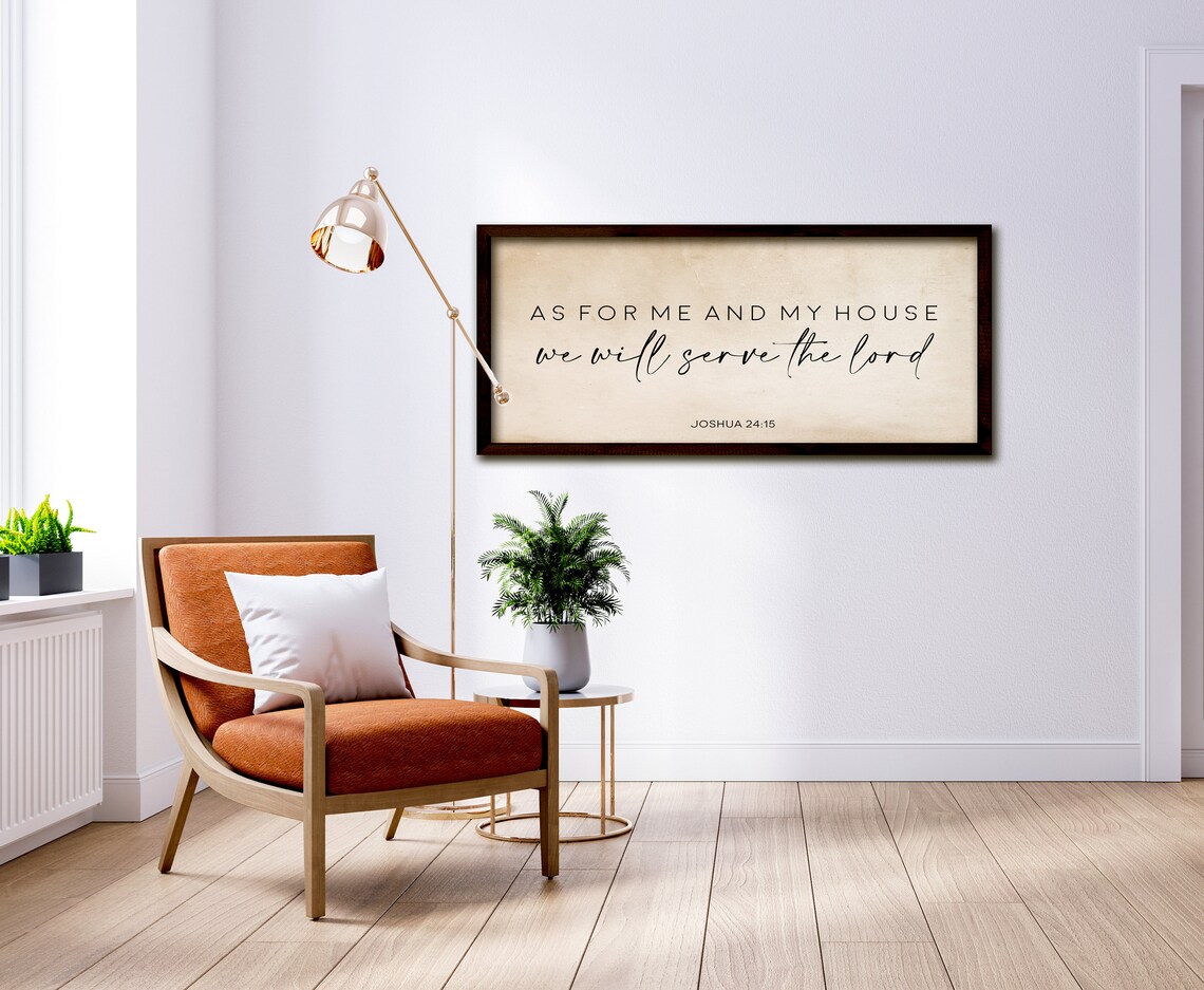 As For Me And My House We Will Serve The Lord Joshua 24 15 Verse Poster - Image 2