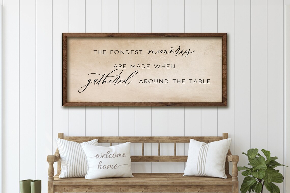 Fondest Memories Dining Room Sign, Wall Art Print - Image 3