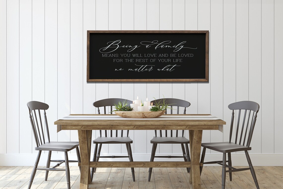 Being A Family Means Wall Decor Quote Art Print - Image 2