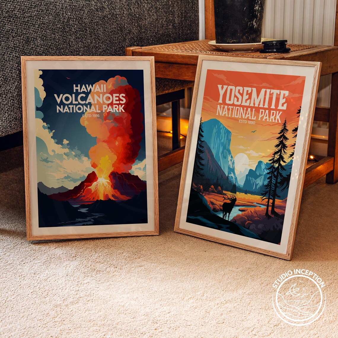 Hawaii Volcanoes National Park Travel Poster, The Big Island - Image 2