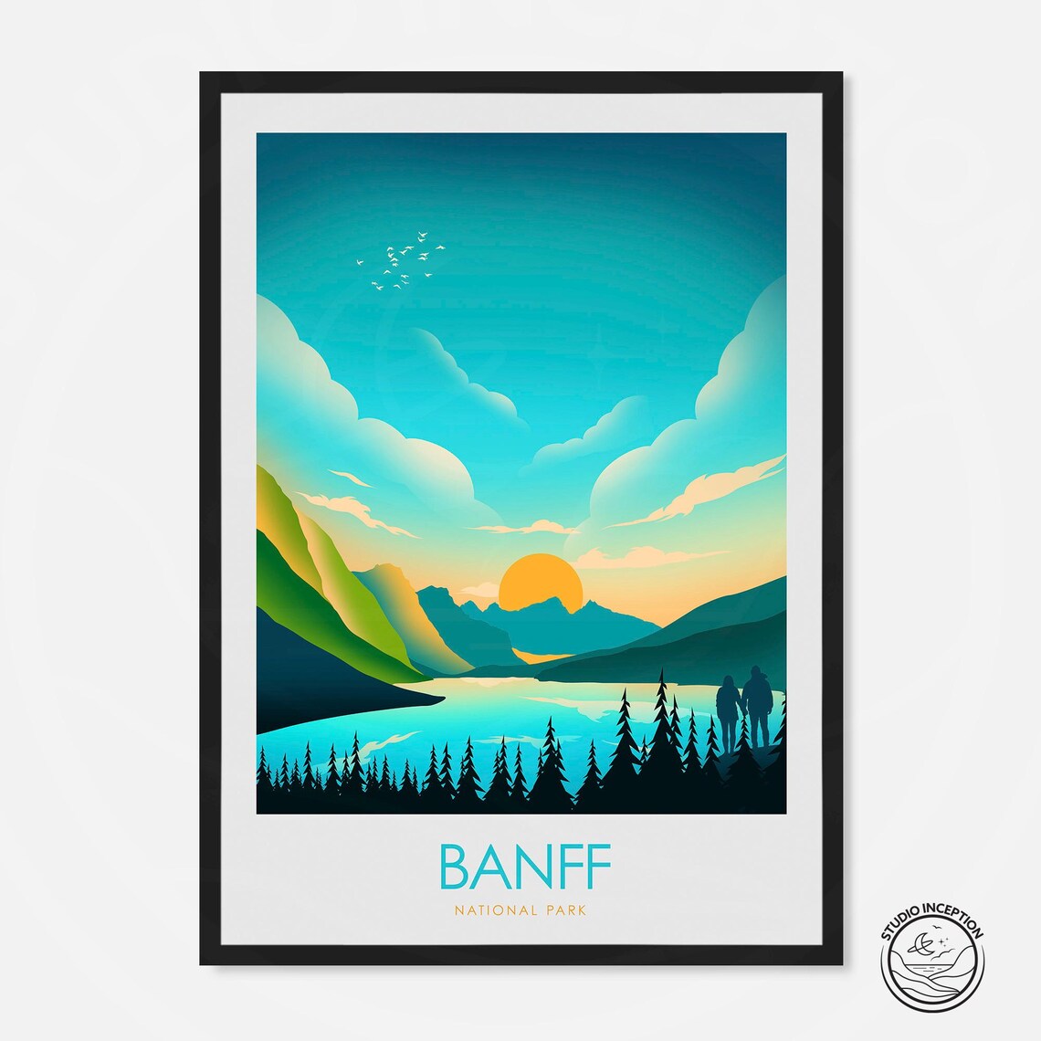 Banff Canadian National Park Travel Poster, Print