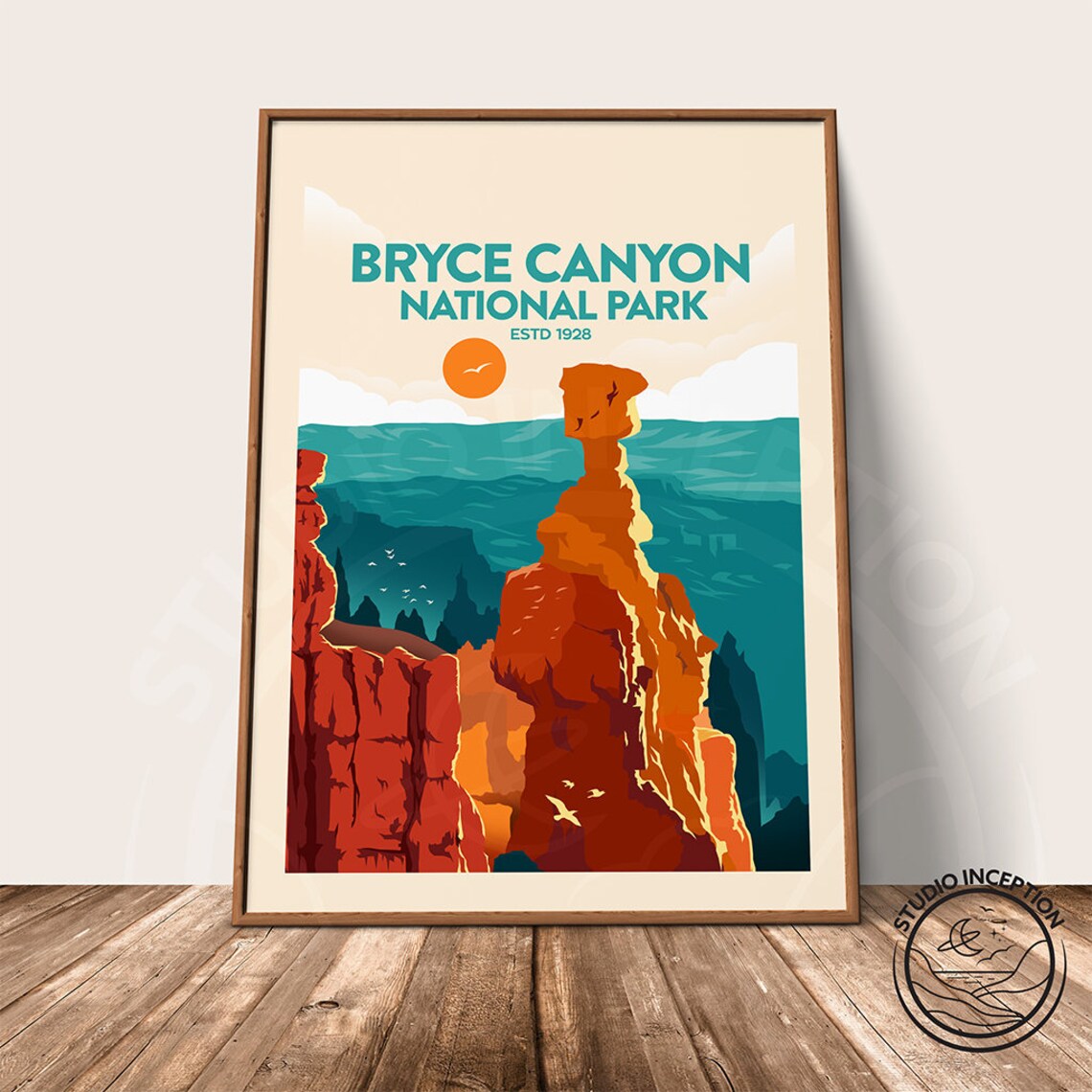 Bryce Canyon Utah Travel Poster, National Park Print - Image 3