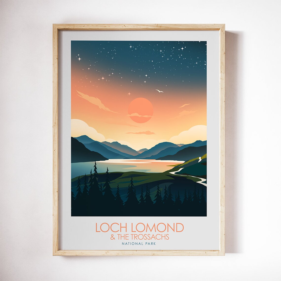 Loch Lomond Travel Poster, Trossachs National Park - Image 3