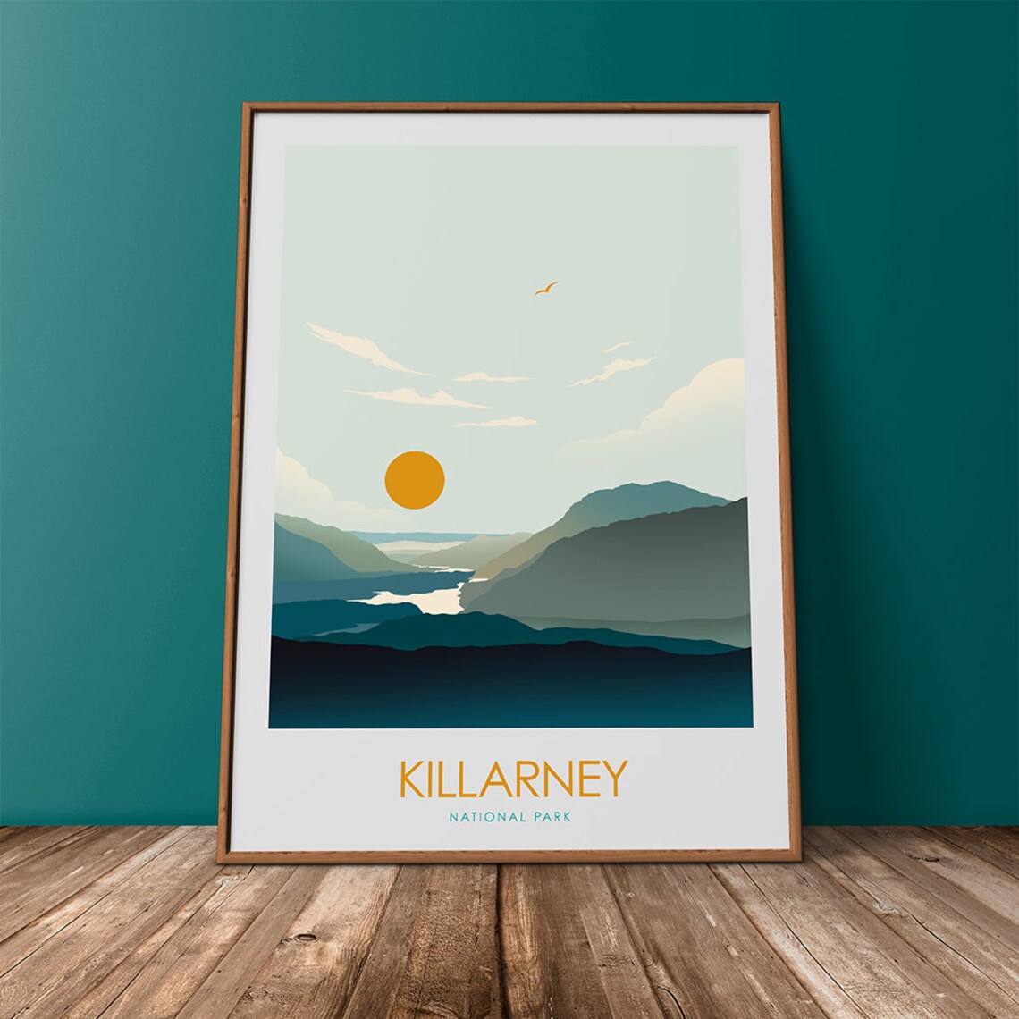 Killarney National Park Travel Poster, Ireland Art Print - Image 3