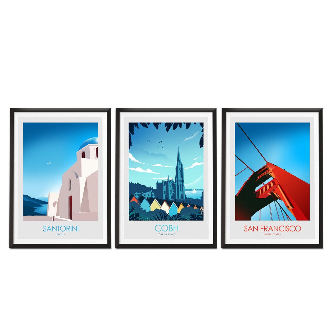 San Francisco California Travel Poster - Image 2