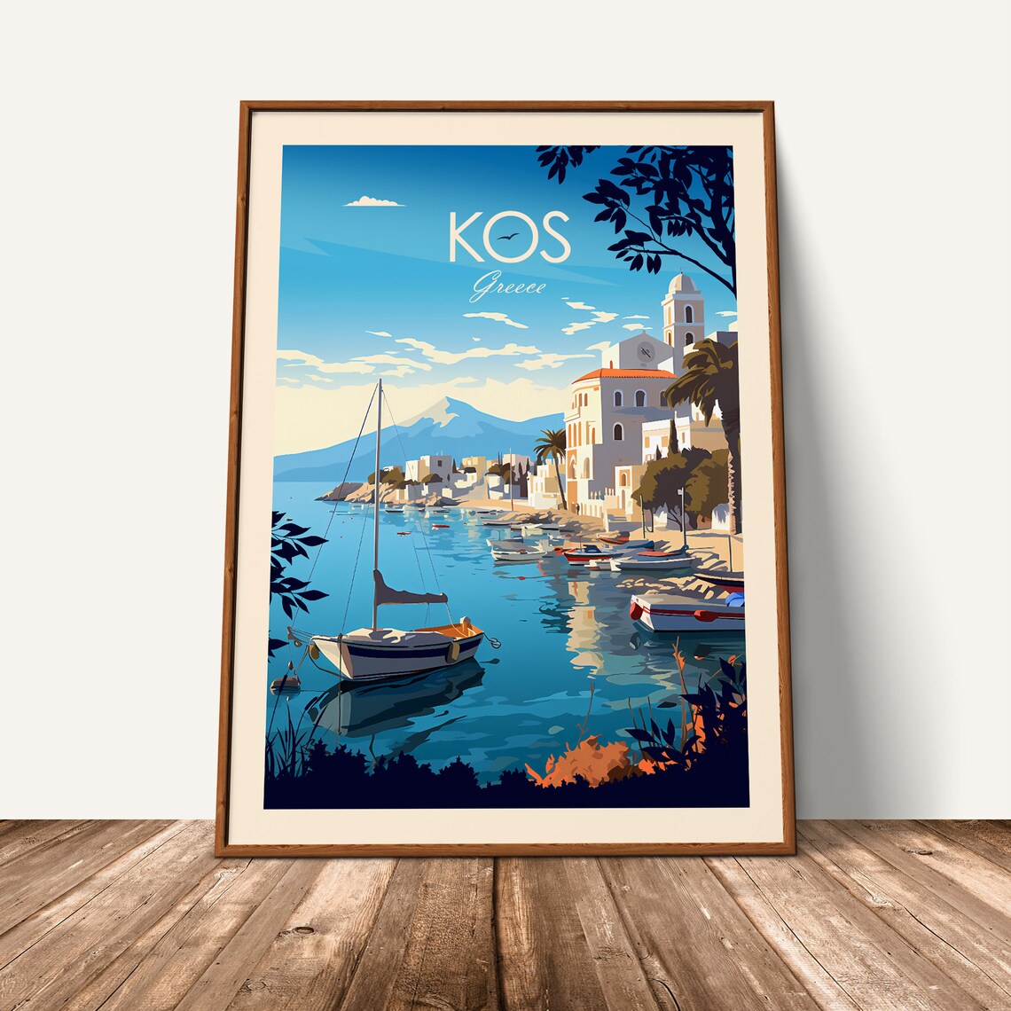 Kos Aegean Sea Travel Poster, Greece Place - Image 3