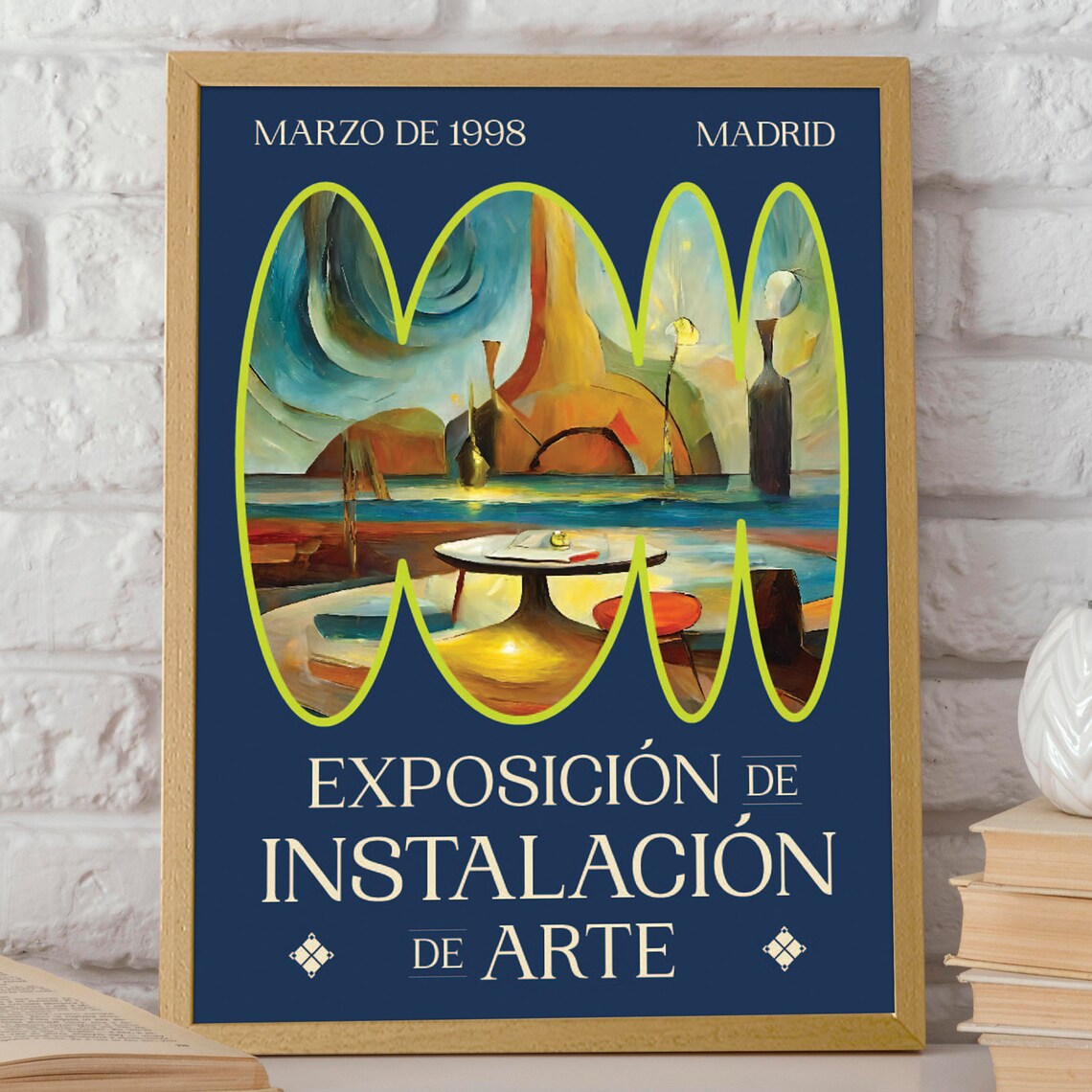 Madrid Marzo 1998 Art Installation Exhibition Gallery Poster - Image 2