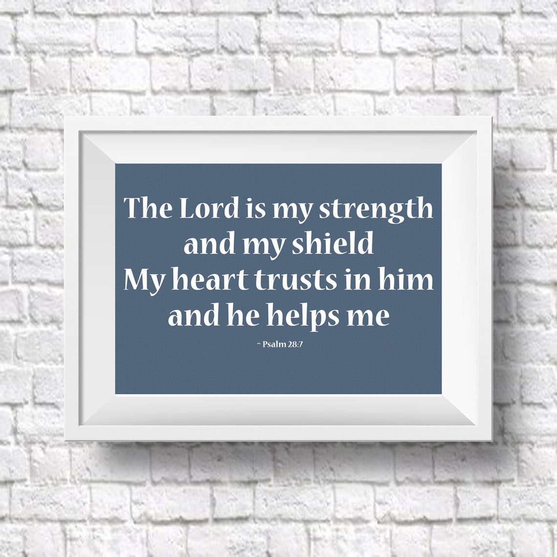 Psalm Quote Bible Quote Bible Verse Motivational Art Print