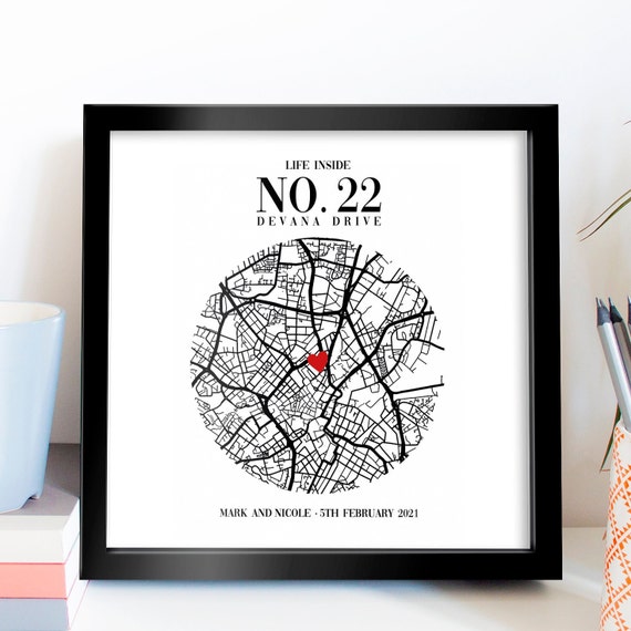 Personalised Home Print New Home Print Unframed Print House Warming Gift New Home Gift First Home Gift Valentines Gift