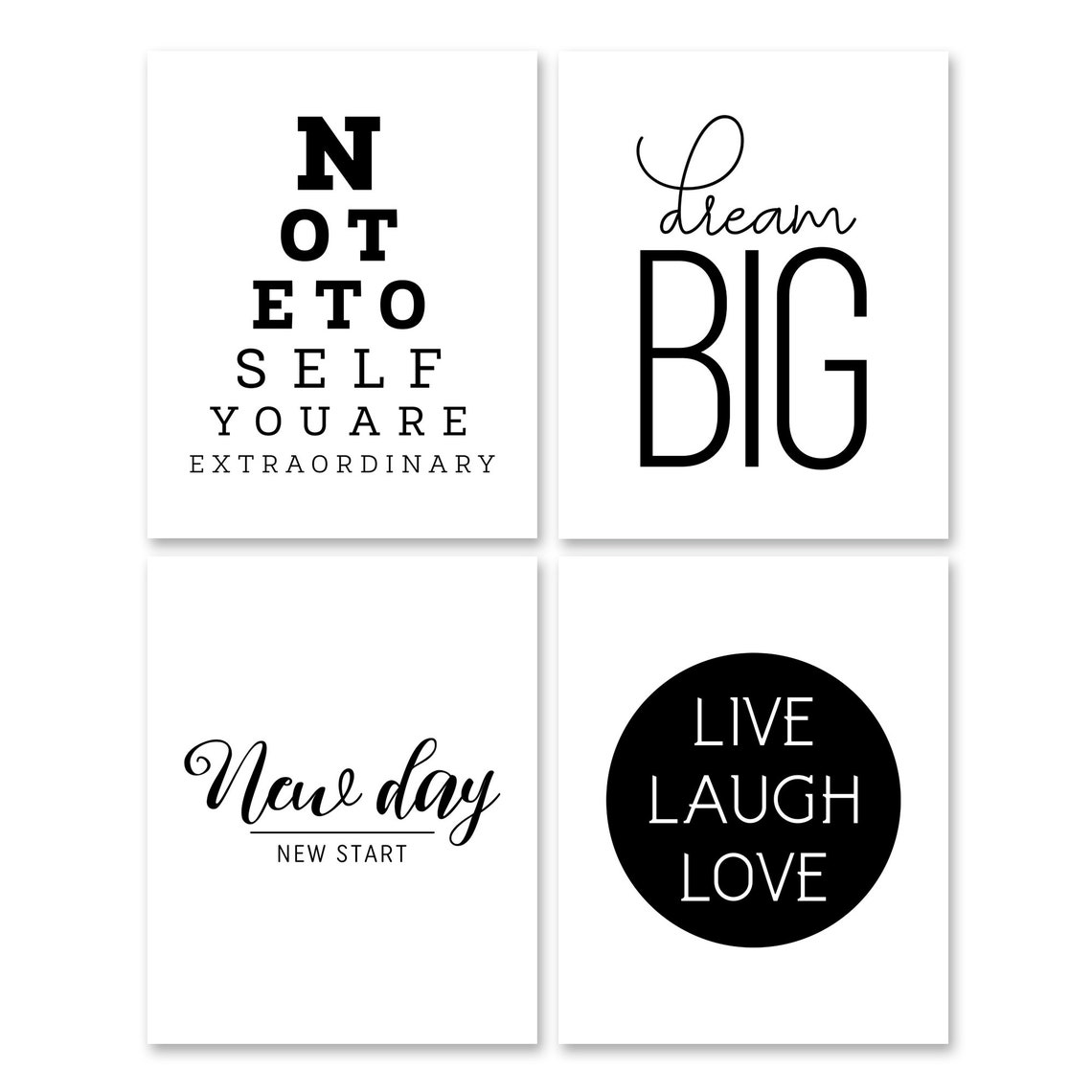 Inspirational 16 Prints Bundle Motivational Quotes Home Decor Poster - Image 3