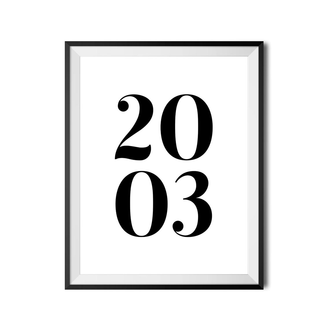 Custom Year 2009 Big Number Personalized Milestone Decor Wall Art - Image 4